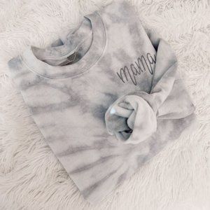 Pearl grey tie dye